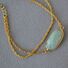 Браслет Miya Sophia Jewelry двойной с гранёным натуральным камнем, латунь с позолотой, 16+3 см