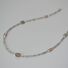 Колье из серого лабрадорита и речного жемчуга miya sophia jewelry, тонкое, ручная работа, 42 см + удлинитель
