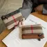Женская мини-монетница Muqu из натуральной кожи на молнии, в полоску, в стиле ретро
