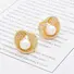 Серьги tsunami jewelry с жемчугом 8–9 мм и цирконами AAA, медь с позолотой, 2×1,8 см, 5,2 г