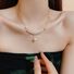 Колье-чокер kaitin jewelry с подвеской из искусственного жемчуга, минималистичный дизайн, золотистое