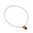 Жемчужное колье miya sophia jewelry с сердцем из красного агата и застёжкой-тогл, 41 см