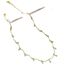 Тонкое колье miya sophia jewelry с гранёными бусинами бирюзы (магнезит), латунь с позолотой