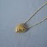 Колье miya sophia jewelry с рельефной подвеской-сердцем на цепочке с шариками, латунь с позолотой 18K, 40+5 см