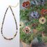 Колье из разноцветного турмалина Miya Sophia Jewelry, бусины, позолоченная медь, 42–43+5 см