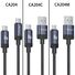 Кабель yesido CA204 для быстрой зарядки USB-C – USB-C PD 60 Вт, нейлоновая оплётка, 1,2 м