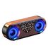 Колонка-будильник с часами, Bluetooth, два динамика, два будильника, RGB-подсветка