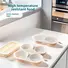 Форма для варки яиц пашот в микроволновой печи, термостойкая пароварка для яиц, PP, 2 или 4 ячейки