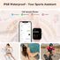 Женские смарт-часы с Alexa, IP68, звонки по Bluetooth, пульс, давление, кислород, для Android и iPhone