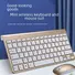 Тихий беспроводной комплект клавиатура и мышь 198I 908B, 2.4 ГГц / Bluetooth, 1600 dpi, компактный