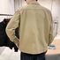 Мужская куртка в стиле workwear с отложным воротником, свободный крой, хлопок, на пуговицах