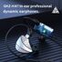 Проводные заушные наушники QKZ Hi6T, мониторные, усиленный бас, с микрофоном