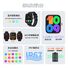 Смарт-часы G42, Bluetooth-звонки, измерение температуры, пульса, давления и кислорода в крови
