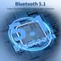 Спортивные Bluetooth-наушники HX-801 на шейном ободе, для бега, долгое время работы