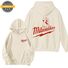 Худи Milwaukee с двусторонним принтом, капюшон, полиэстер, с флисовой подкладкой, XS–3XL