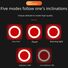 Велосипедный задний фонарь LED с USB-зарядкой, декоративные дизайны, режим мигания