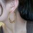 Серьги-гвоздики «Буквы» с позолотой, эффектный европейский дизайн, игла — серебристая, Kaitin Jewelry
