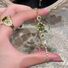 Браслет с овальной подвеской и цирконием, позолота 18К, лёгкий люкс, Kaitin Jewelry