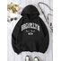 Худи Hook On You с принтом «Brooklyn New York 1898», прямой крой, мужское, полиэстер, XS–XXXL