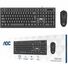 Комплект клавиатура и мышь AOC KM160, проводной, USB, для игр и офиса