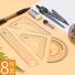 Готовальня Deli 9591, набор для черчения 8 предметов, для школьников и экзаменов