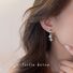 Серьги kaitin jewelry «восьмиконечная звезда» с цирконием, штифт серебро 925, Y2K
