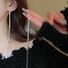 Серьги-подвески Kaitin Jewelry с цирконием, длинная бахрома, французский стиль, штифт серебро 925