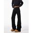 Джинсы мужские Bootcut, чёрные, слегка расклешённые, свободный крой, парижский стиль