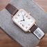 Кварцевые часы PRX-дизайн из нержавеющей стали, прямоугольный корпус 26×20 мм