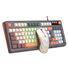 Игровая клавиатура и мышь RAIKU K98/T98, кастомная, проводная, подсветка, 98 клавиш