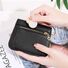 Женский кошелёк из натуральной кожи, короткий, с RFID-защитой, много отделений для карт