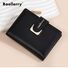 Женский кошелёк Baellerry, экокожа PU, бифолд на молнии, отделения для карт и монет