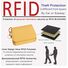 Женский кошелёк из натуральной кожи, короткий, с RFID-защитой, много отделений для карт