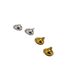 Серьги-пуссеты Miya Sophia Jewelry, овальные, полированные, штифт серебро 925