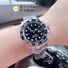Кварцевые часы унисекс с функцией GMT (два часовых пояса), кожаный ремешок, корпус 43 мм, водозащита 50 м
