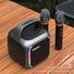 Портативная Bluetooth-колонка Karabox для караоке 50 Вт с двумя микрофонами
