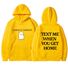 Толстовка Danshuo оверсайз с принтом Text Me When You Get Home