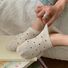 Женские невидимые носки-следки в горошек, хлопок, тонкие, не сползают с пятки