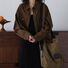 Taijian, хлопковая куртка в стиле воркwear, короткая, коричневая, для миниатюрных фигур