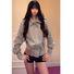 Куртка-кардиган женская, воротник поло, приталенный силуэт, корейский casual стиль, на осень