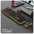 Комплект проводная клавиатура и мышь Limei GTX300, с подсветкой, игровая, USB