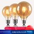 Филаментная LED-лампа Эдисона, ретро, тонированная колба G80/G95/G125, цоколь E27, 4–8 Вт