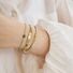 Браслет из шёлковой нити с рыбкой кои Miya Sophia Jewelry, латунь с винтажной позолотой, ручное плетение