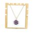 Ожерелье с подвеской-цветком Xuying Jewelry, натуральные камни, обмотка золотистой проволокой, 53 см