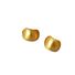 Серьги-пусеты Miya Sophia Jewelry квадратные с изгибом, шлифованная латунь, игла из серебра 925