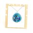Кулон на цепочке Xuying jewelry: срез агата с проволочной оплёткой «древо жизни», 53 см