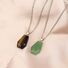 Кулон-мини «гроб» Xuying jewelry из натурального камня на цепочке 53 см, к Хэллоуину
