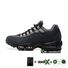Беговые кроссовки AM95 для мужчин и женщин, верх из искусственной кожи, резиновая подошва