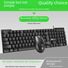 Проводной комплект клавиатура и мышь Limei T15, USB, влагозащита, тихие клавиши, 1000 dpi