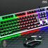 Проводной комплект клавиатура и мышь AOC KM100 с подсветкой, плавающие клавиши, USB, 1000 dpi